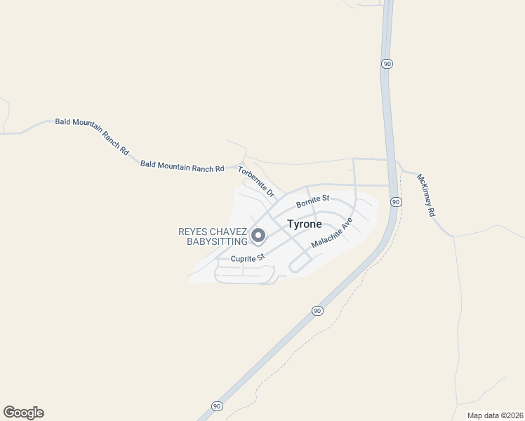 map of restaurants, bars, coffee shops, grocery stores, and more near 105 Chalcopyrite Avenue in Silver City