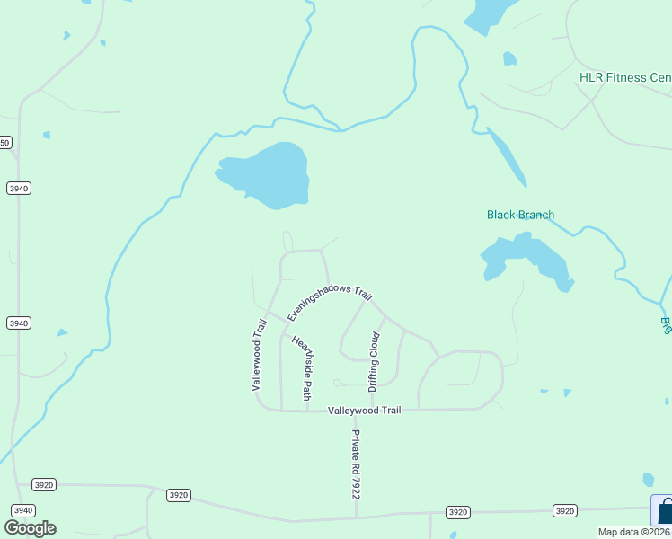 map of restaurants, bars, coffee shops, grocery stores, and more near 6091-6093 Valleywood Trail in Hawkins