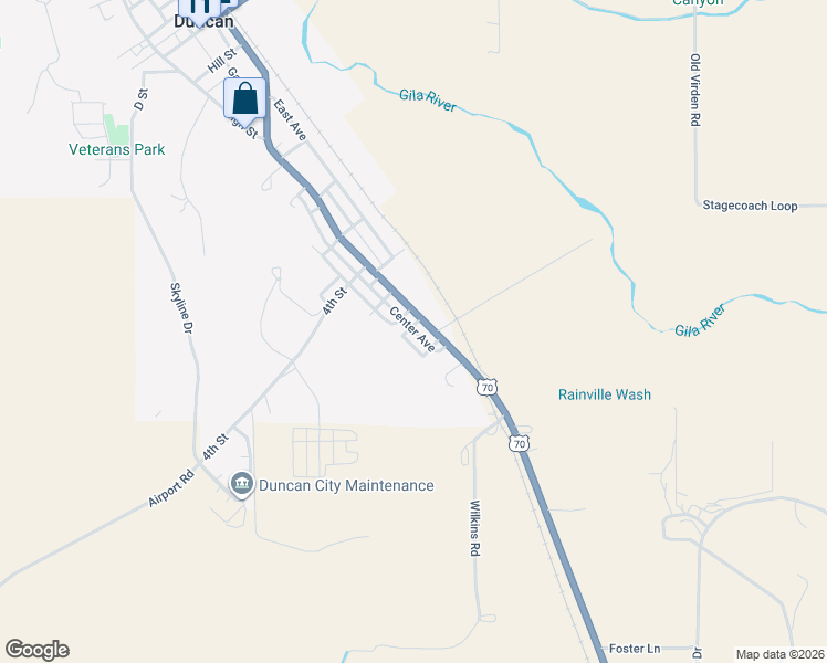 map of restaurants, bars, coffee shops, grocery stores, and more near North Avenue in Duncan