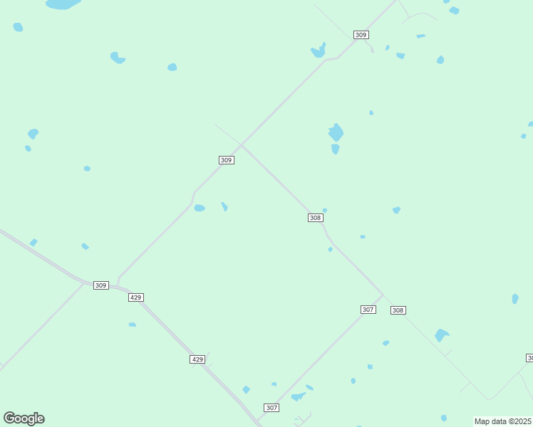 map of restaurants, bars, coffee shops, grocery stores, and more near 7572 County Road 308 in Terrell