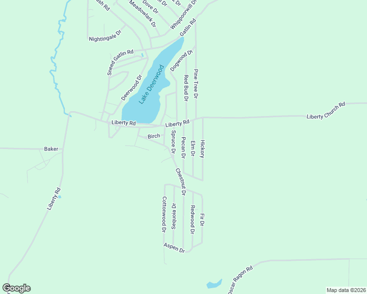 map of restaurants, bars, coffee shops, grocery stores, and more near Pecan Drive in Harrison County