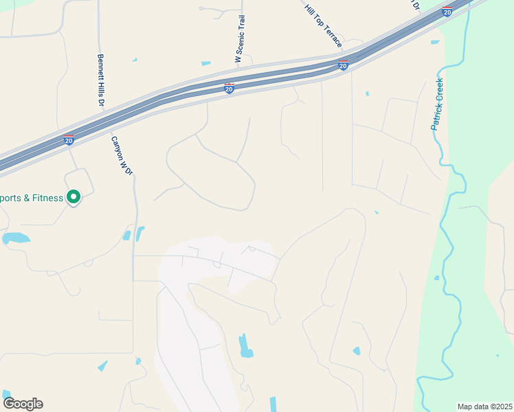map of restaurants, bars, coffee shops, grocery stores, and more near 234 Trail Ridge in Weatherford