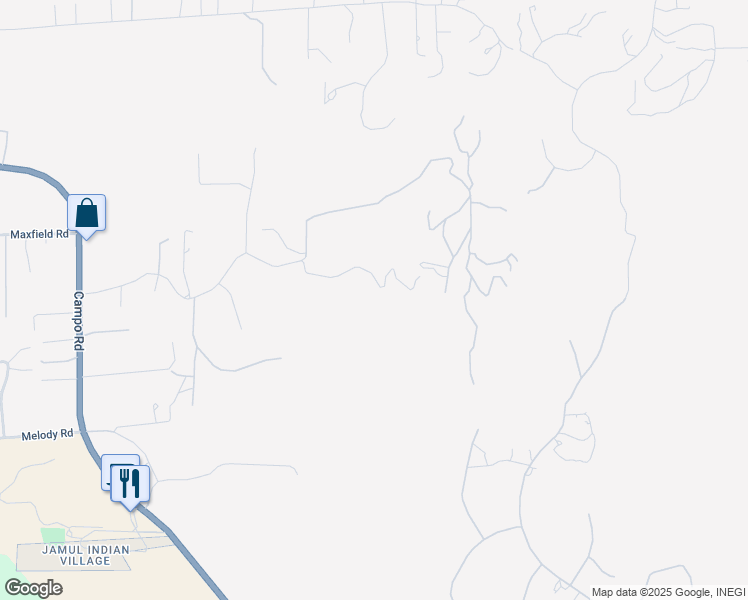 map of restaurants, bars, coffee shops, grocery stores, and more near 14404 Hillside Drive in Jamul