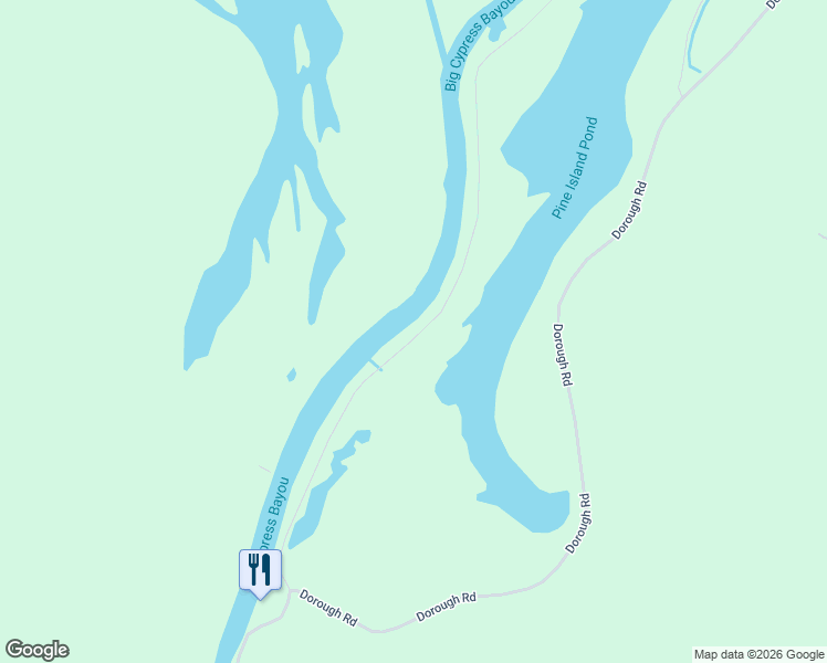 map of restaurants, bars, coffee shops, grocery stores, and more near 1553 Pine Island Road in Karnack