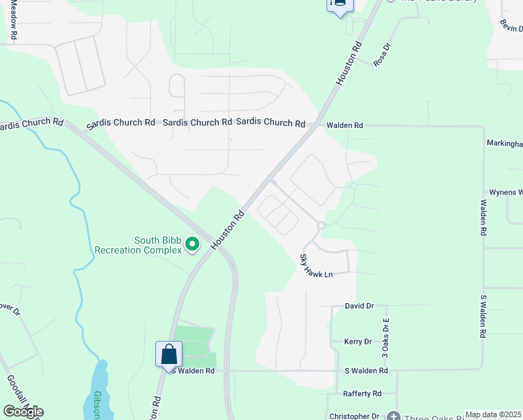 map of restaurants, bars, coffee shops, grocery stores, and more near 428 Bob White Road in Macon