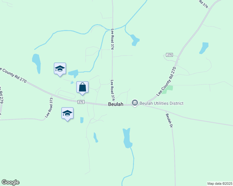 map of restaurants, bars, coffee shops, grocery stores, and more near 92 Lee Road 374 in Valley