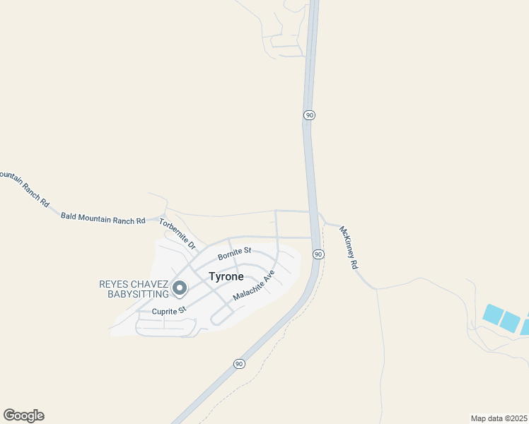 map of restaurants, bars, coffee shops, grocery stores, and more near in Tyrone