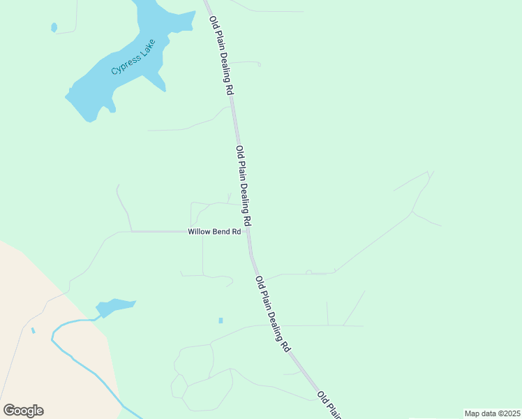 map of restaurants, bars, coffee shops, grocery stores, and more near 1106 Old Plain Dealing Road in Benton