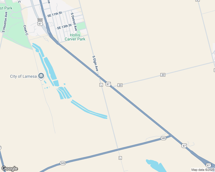 map of restaurants, bars, coffee shops, grocery stores, and more near 2002 U.S. 87 in Lamesa