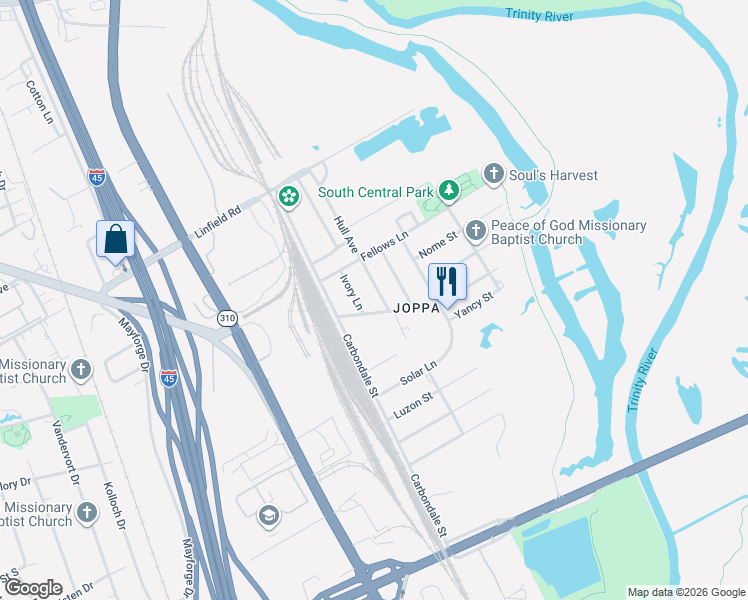 map of restaurants, bars, coffee shops, grocery stores, and more near 7947 Hull Avenue in Dallas