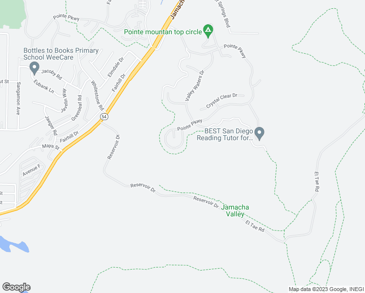 map of restaurants, bars, coffee shops, grocery stores, and more near 10143 Challenger Circle in Spring Valley