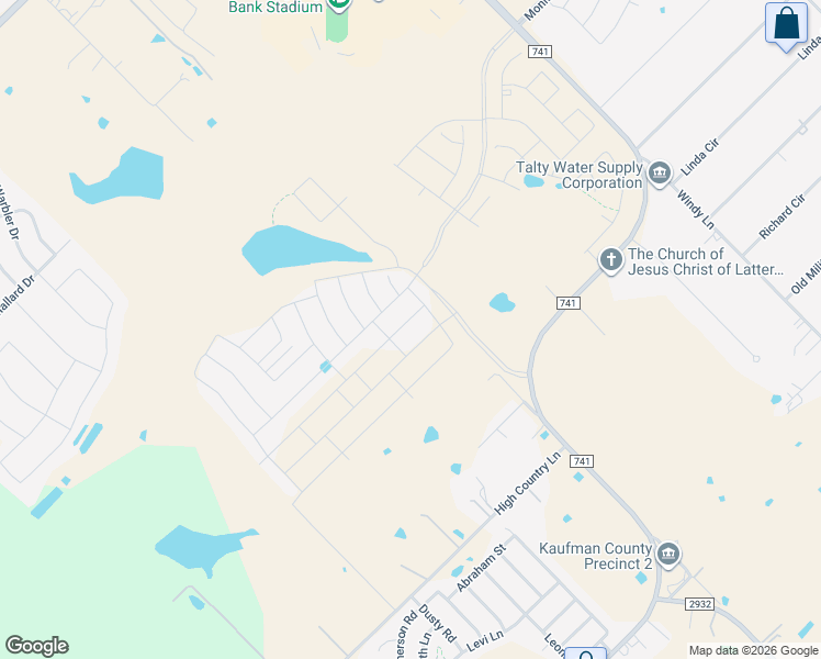 map of restaurants, bars, coffee shops, grocery stores, and more near 4110 Plateau Drive in Forney