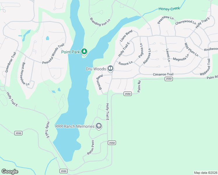map of restaurants, bars, coffee shops, grocery stores, and more near Holly Trail East in Hawkins