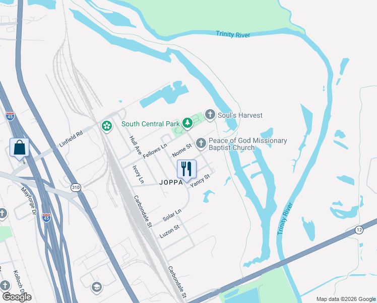 map of restaurants, bars, coffee shops, grocery stores, and more near 4733 Zealand Street in Dallas