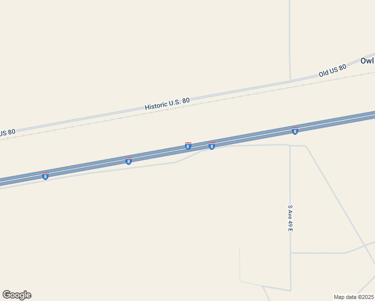 map of restaurants, bars, coffee shops, grocery stores, and more near Interstate 8 in Roll