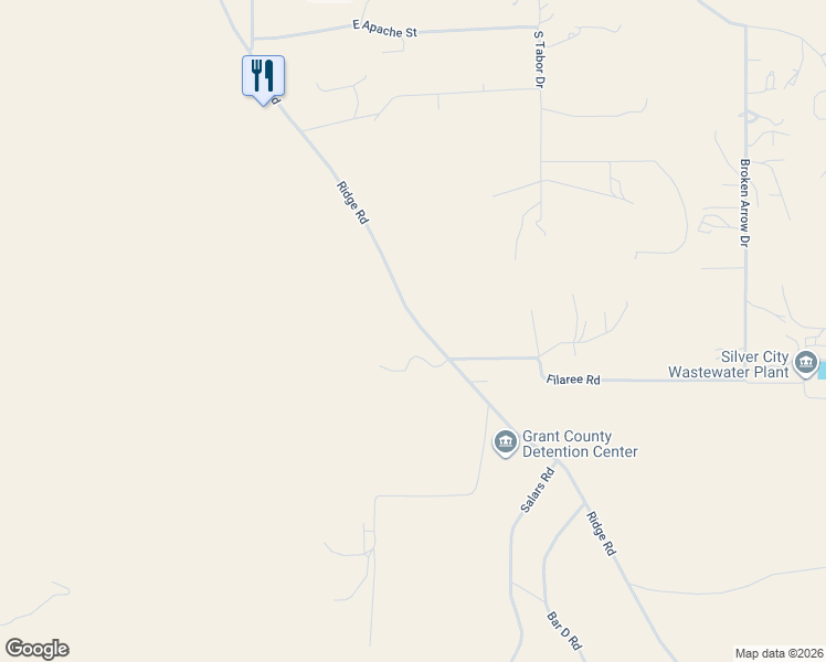 map of restaurants, bars, coffee shops, grocery stores, and more near 308 Ridge Road in Silver City