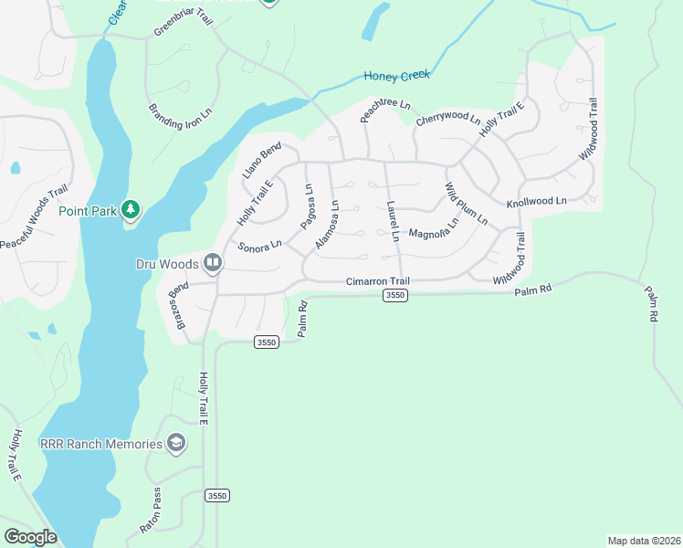 map of restaurants, bars, coffee shops, grocery stores, and more near 224 San Mateo Path in Holly Lake Ranch