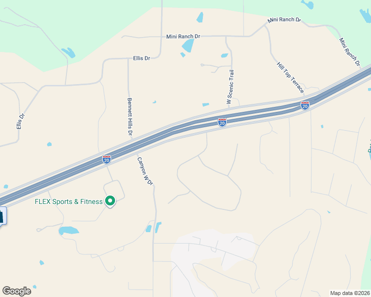 map of restaurants, bars, coffee shops, grocery stores, and more near 120 Trail Ridge in Brock