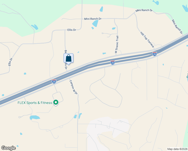 map of restaurants, bars, coffee shops, grocery stores, and more near 120 Trail Ridge in Brock