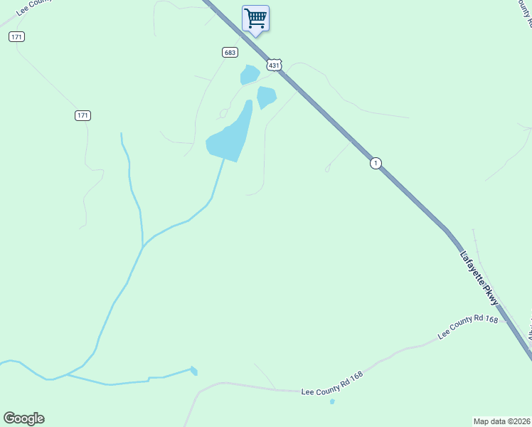map of restaurants, bars, coffee shops, grocery stores, and more near Unnamed Road in Opelika