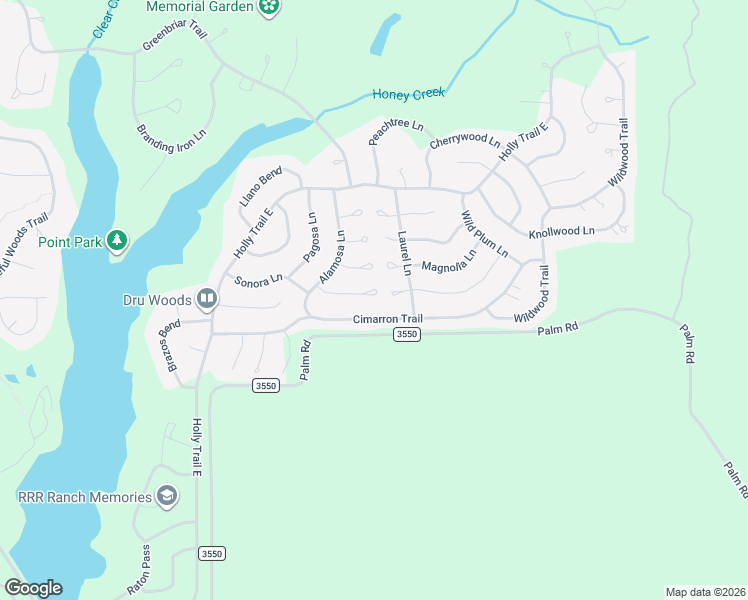 map of restaurants, bars, coffee shops, grocery stores, and more near 224 San Mateo Path in Holly Lake Ranch