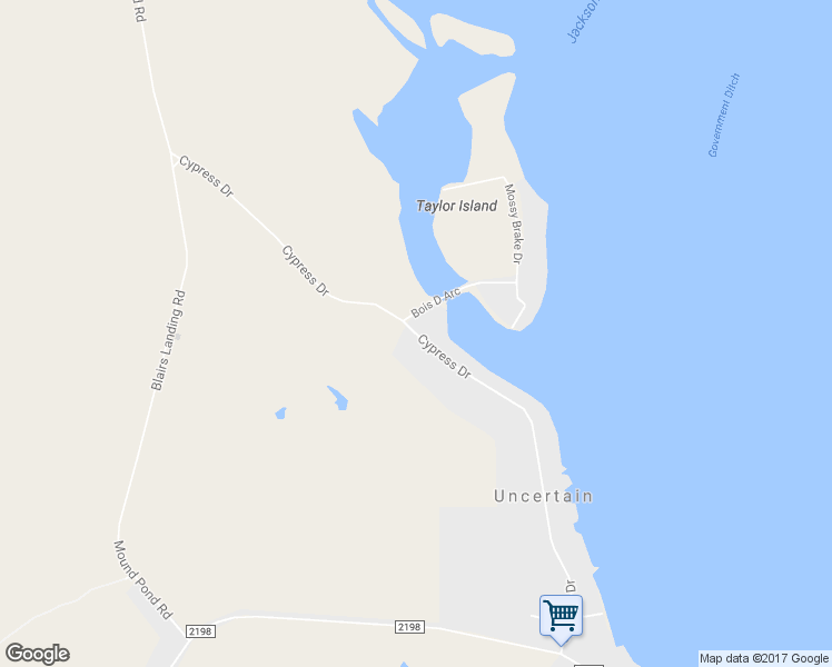 map of restaurants, bars, coffee shops, grocery stores, and more near 989 Cypress Drive in Karnack