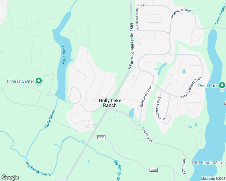 map of restaurants, bars, coffee shops, grocery stores, and more near Farm to Market Road 2869 in Hawkins