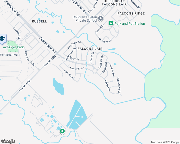 map of restaurants, bars, coffee shops, grocery stores, and more near 4849 Monarch Drive in Mesquite