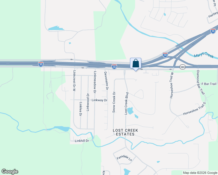 map of restaurants, bars, coffee shops, grocery stores, and more near 3801 Devonaire Drive in Aledo