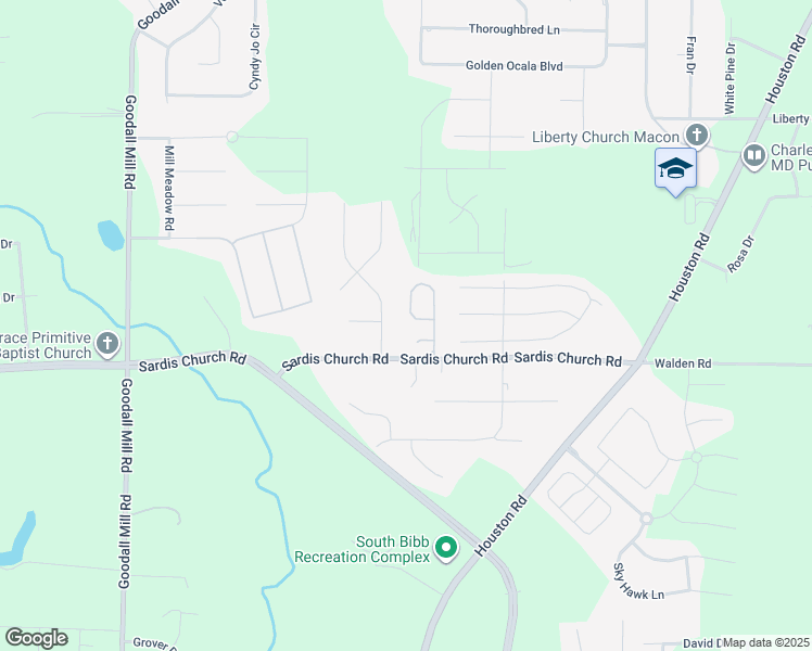 map of restaurants, bars, coffee shops, grocery stores, and more near in Macon