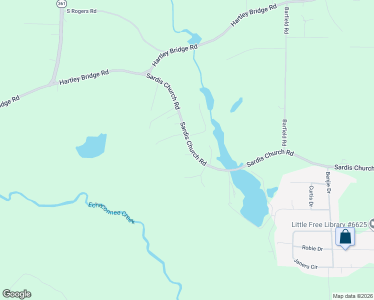 map of restaurants, bars, coffee shops, grocery stores, and more near 5812 Sardis Church Road in Macon