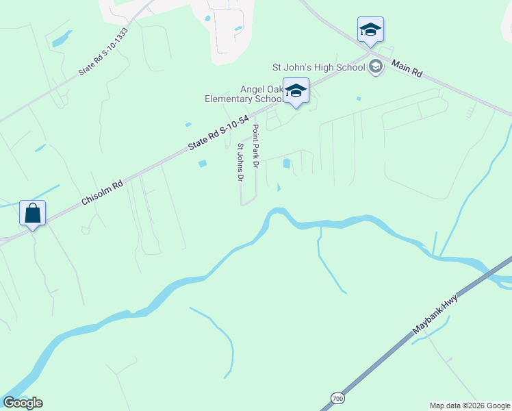 map of restaurants, bars, coffee shops, grocery stores, and more near 6080 Overlook Road in Johns Island