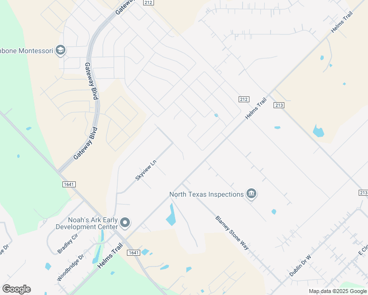 map of restaurants, bars, coffee shops, grocery stores, and more near 18133 Grandview Drive in Forney