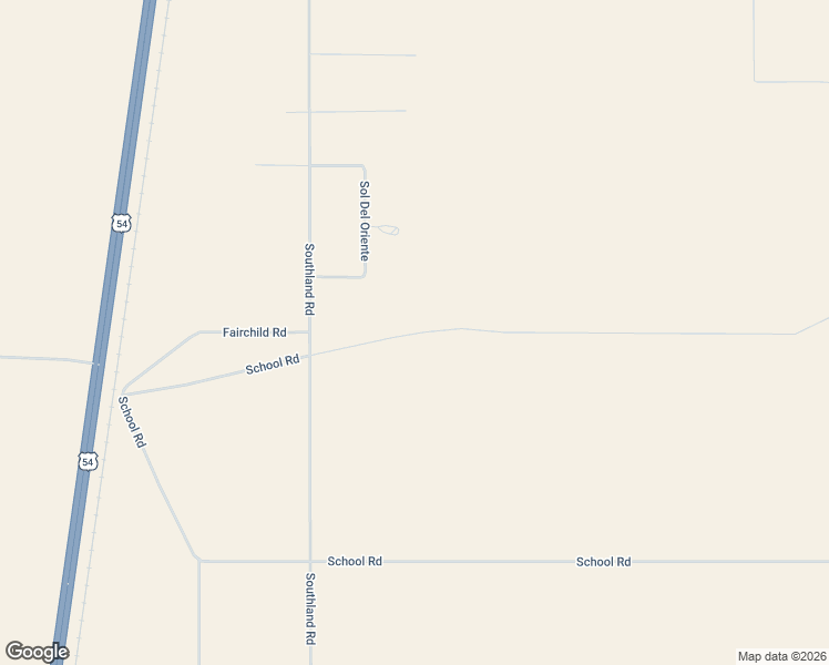 map of restaurants, bars, coffee shops, grocery stores, and more near School Road in Alamogordo