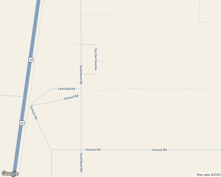 map of restaurants, bars, coffee shops, grocery stores, and more near School Road in Alamogordo