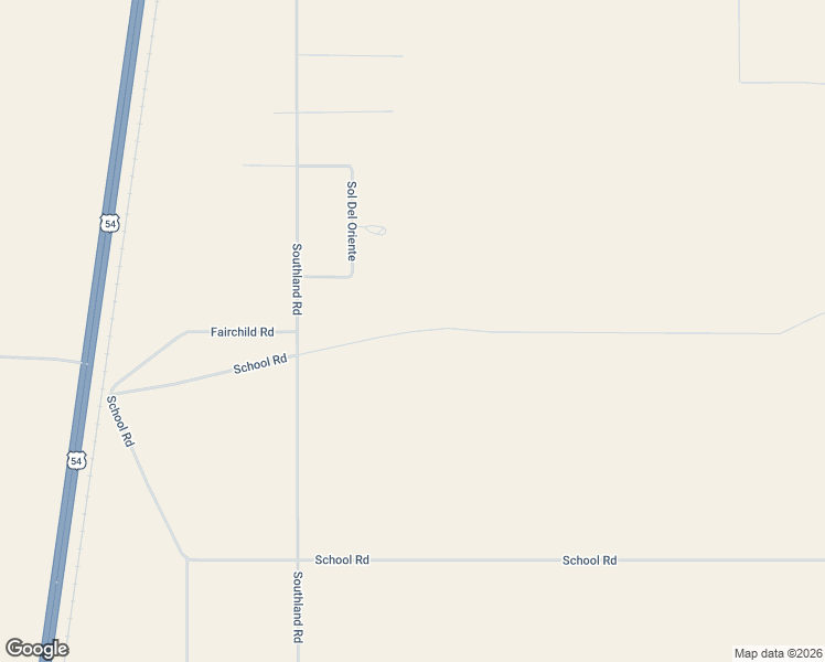 map of restaurants, bars, coffee shops, grocery stores, and more near School Road in Alamogordo