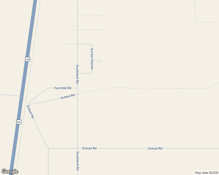 map of restaurants, bars, coffee shops, grocery stores, and more near School Road in Alamogordo