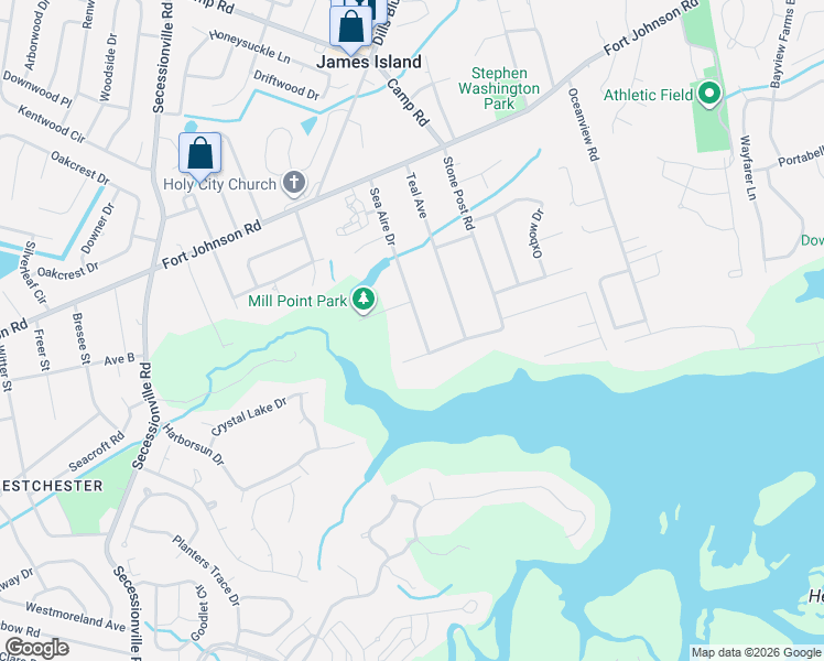 map of restaurants, bars, coffee shops, grocery stores, and more near 1228 Stone Post Road in Charleston
