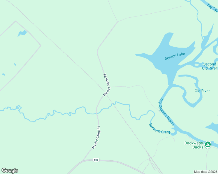 map of restaurants, bars, coffee shops, grocery stores, and more near Moxley Camp Rd in Karnack