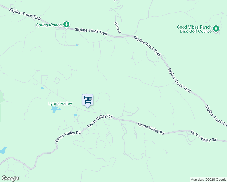 map of restaurants, bars, coffee shops, grocery stores, and more near 17639 Skyline Truck Trail in Jamul