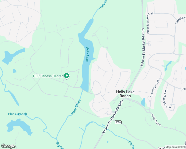 map of restaurants, bars, coffee shops, grocery stores, and more near 147 Blue Water Point in Holly Lake Ranch