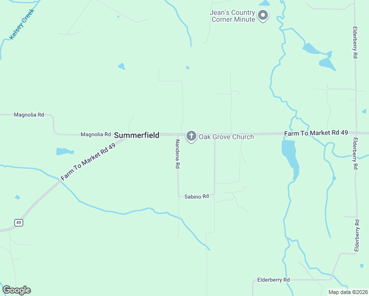 map of restaurants, bars, coffee shops, grocery stores, and more near 4761 Farm to Market 49 in Gilmer