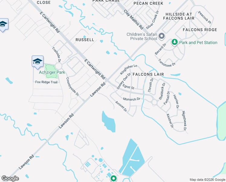 map of restaurants, bars, coffee shops, grocery stores, and more near 4613 Monarch Drive in Mesquite