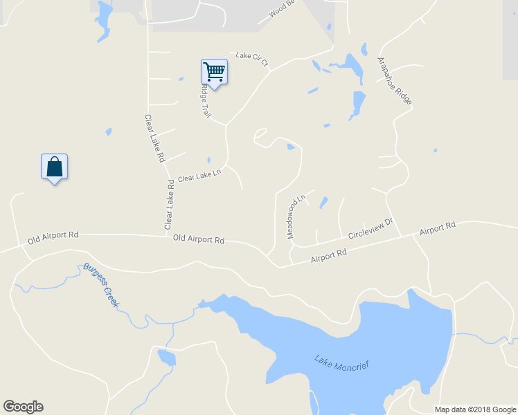 map of restaurants, bars, coffee shops, grocery stores, and more near 109 Clear Lake Court in Weatherford