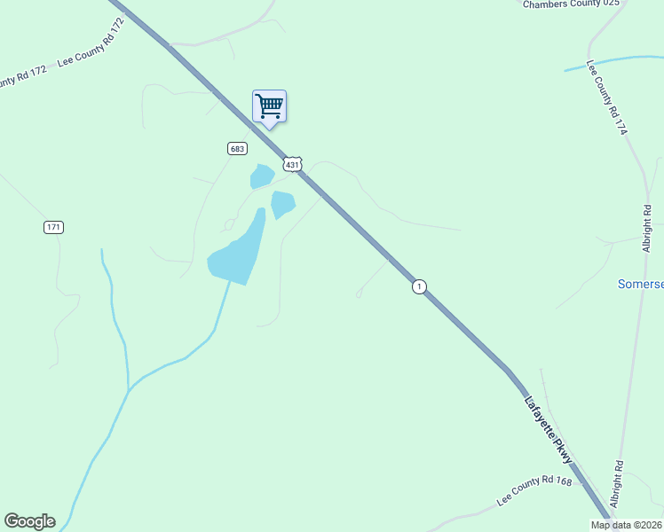 map of restaurants, bars, coffee shops, grocery stores, and more near 6032 U.S. 431 in Opelika