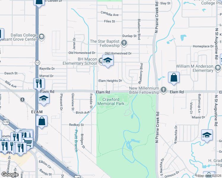 map of restaurants, bars, coffee shops, grocery stores, and more near in Dallas
