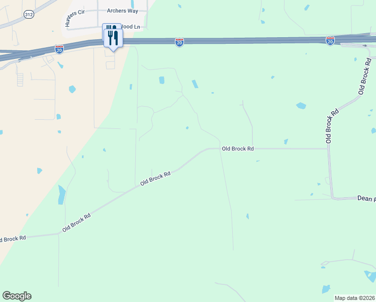 map of restaurants, bars, coffee shops, grocery stores, and more near 3180 Old Brock Road in Weatherford