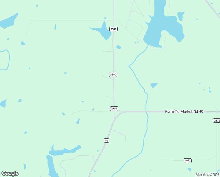 map of restaurants, bars, coffee shops, grocery stores, and more near 1172 County Road 2590 in Mineola