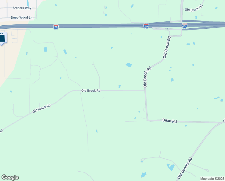 map of restaurants, bars, coffee shops, grocery stores, and more near 2805 Old Brock Road in Weatherford