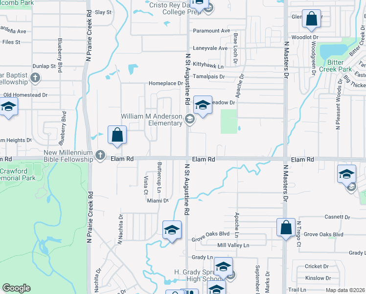 map of restaurants, bars, coffee shops, grocery stores, and more near in Dallas